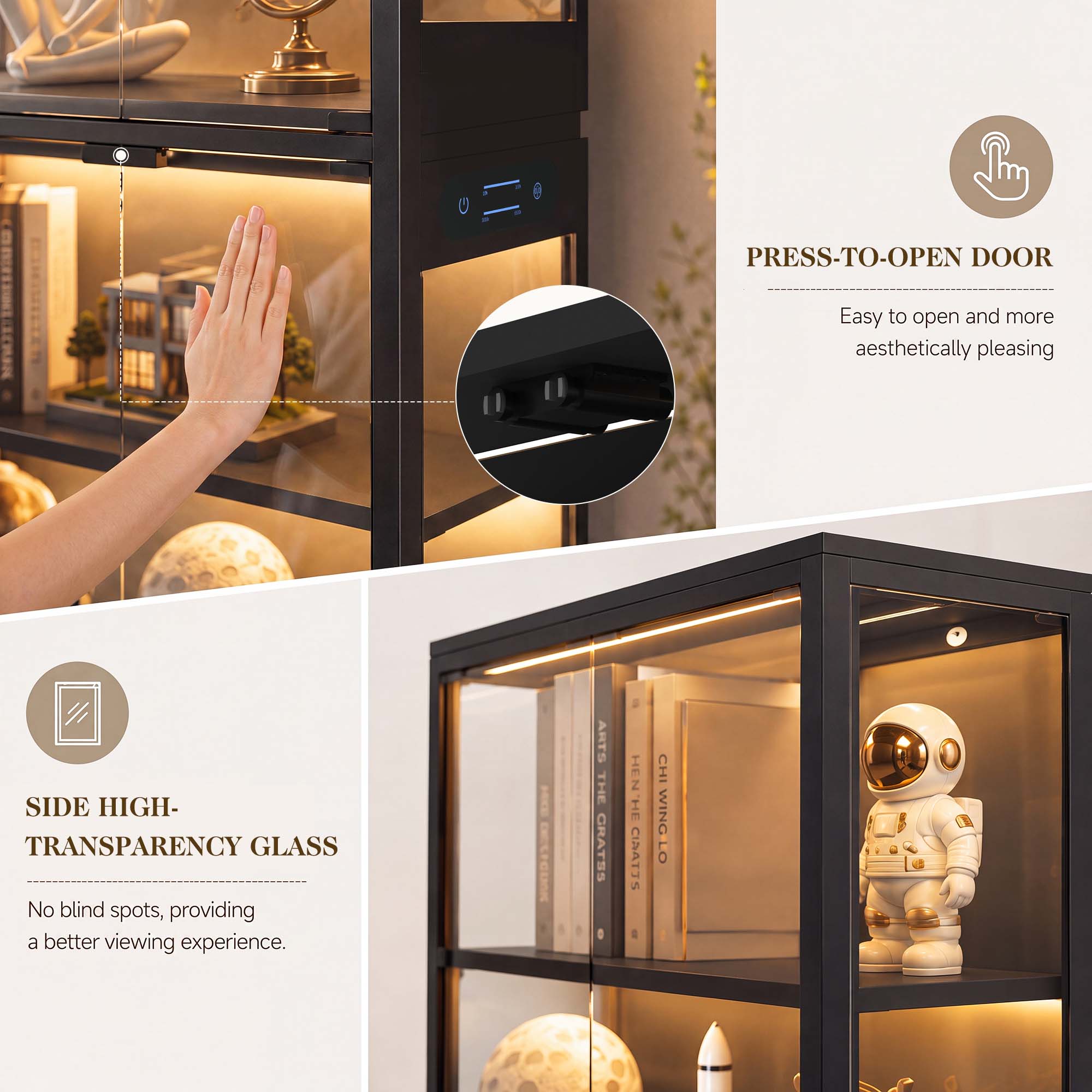 TCGBKAF 5‑Tier Display Cabinet - огляд і ціна Lighting