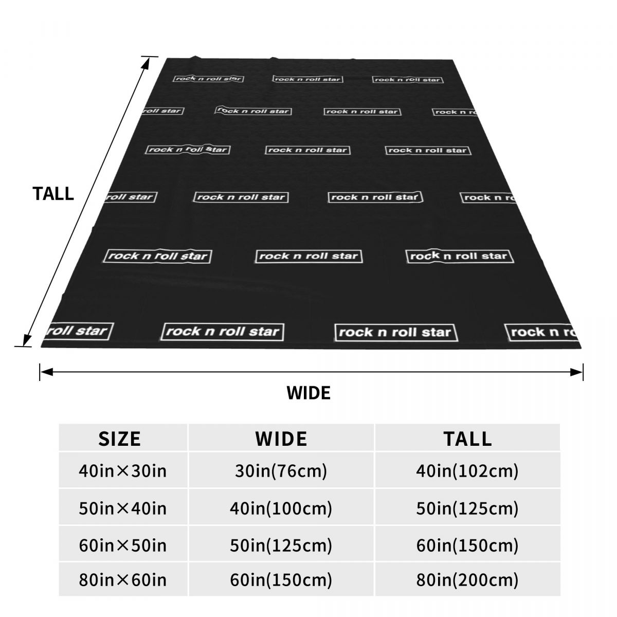 Rock N Roll Star Blanket Flann - огляд і ціна Bedding