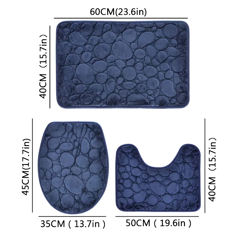 3PCS/Set Bath Mats Nonslip Sof - огляд і ціна Quick Dry Diatomite Bath Mat