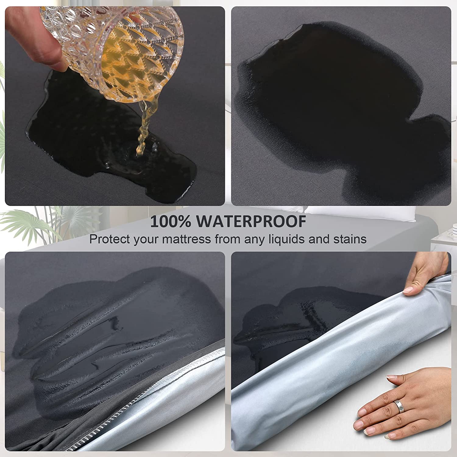 Solid Mattress Protector Water - огляд і ціна Waterproof Mattress Protector Breathable
