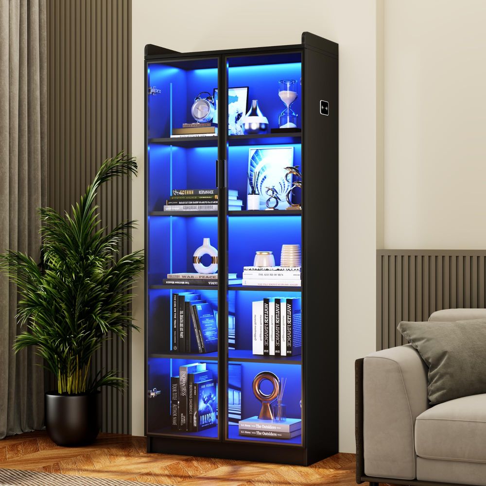 Display Cabinet with Adjustabl - огляд і ціна Lighting
