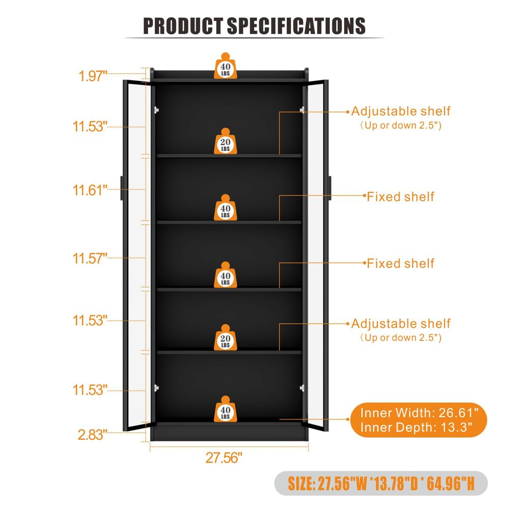 Display Cabinet with Adjustabl - огляд і ціна Lighting