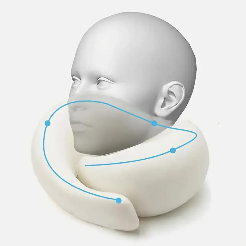 Travel Neck Pillow Memory Foam - огляд і ціна Anti Snore Contour Pillow