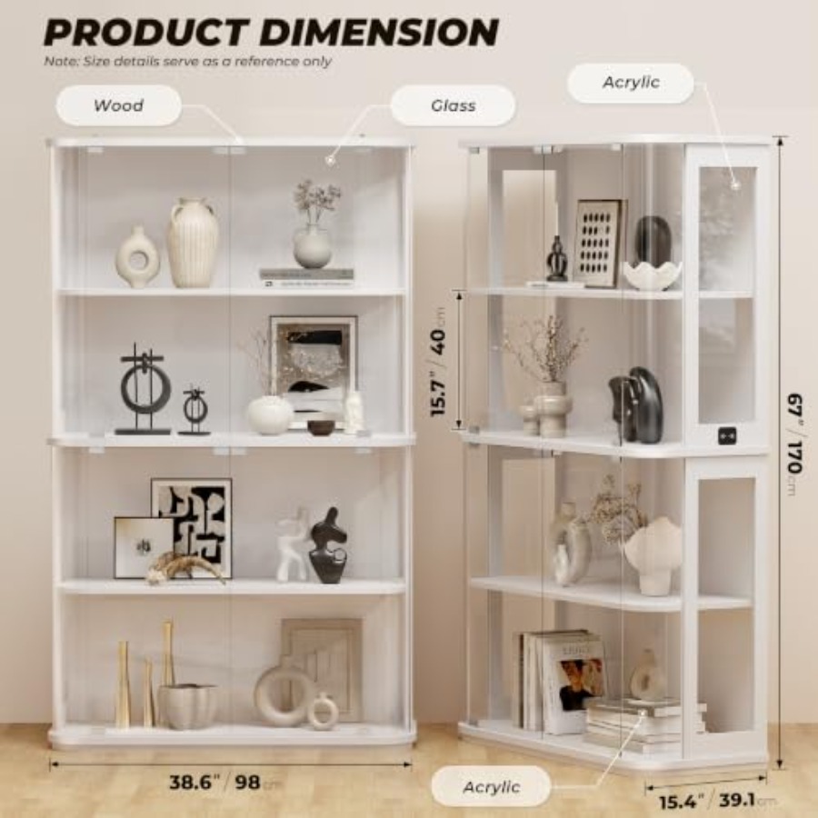 Rounded display cabinet for re - огляд і ціна Lighting