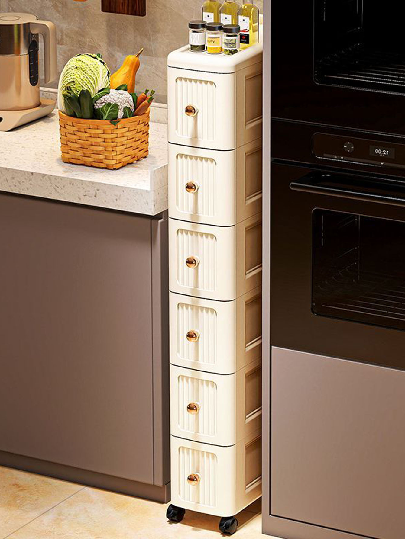 15CM Wide Gap Storage Cabinet  - огляд і ціна Kitchen