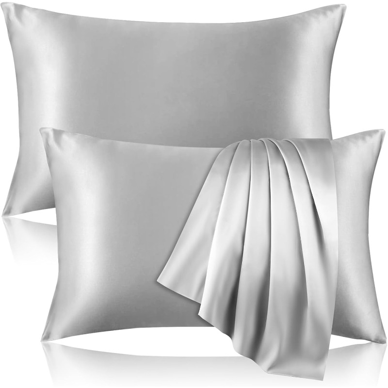 2pcs Satin Silk Pillowcase for - огляд і ціна Satin Silk Pillowcase Hair Skin