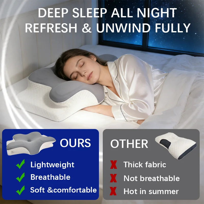 Memory Foam Pillow Cervical Pi - огляд і ціна Memory Foam Orthopedic Pillow Neck Pain