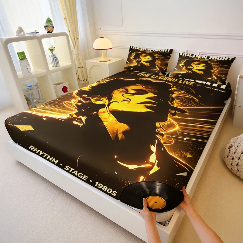 Pop Icon Michael Jackson Fitte - огляд і ціна Fitted Bed Sheets Deep Pocket