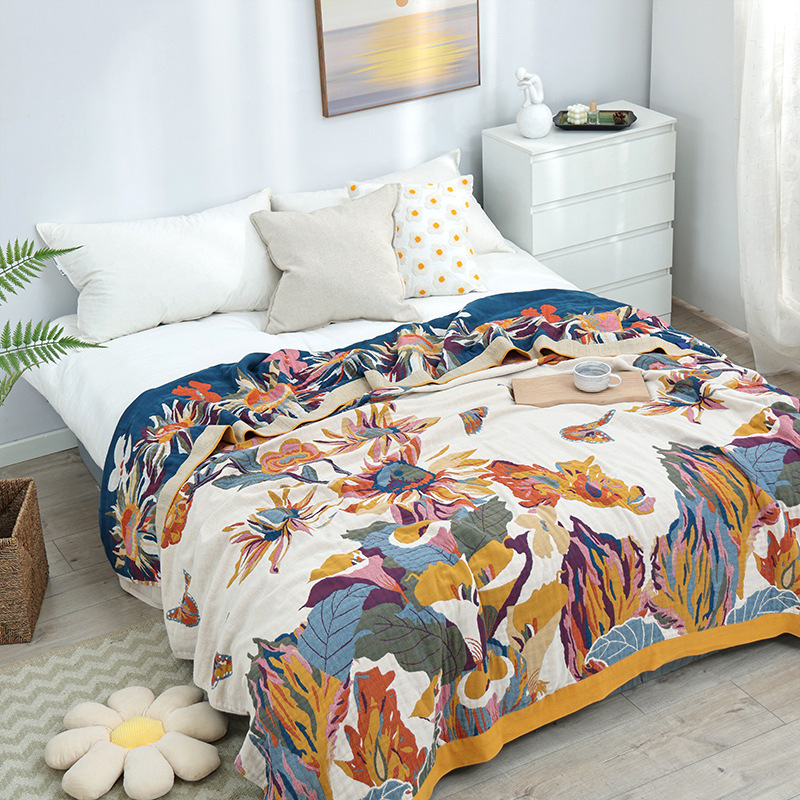 Simple Cotton Blanket Muslin G - огляд і ціна Muslin Cotton Bedspread