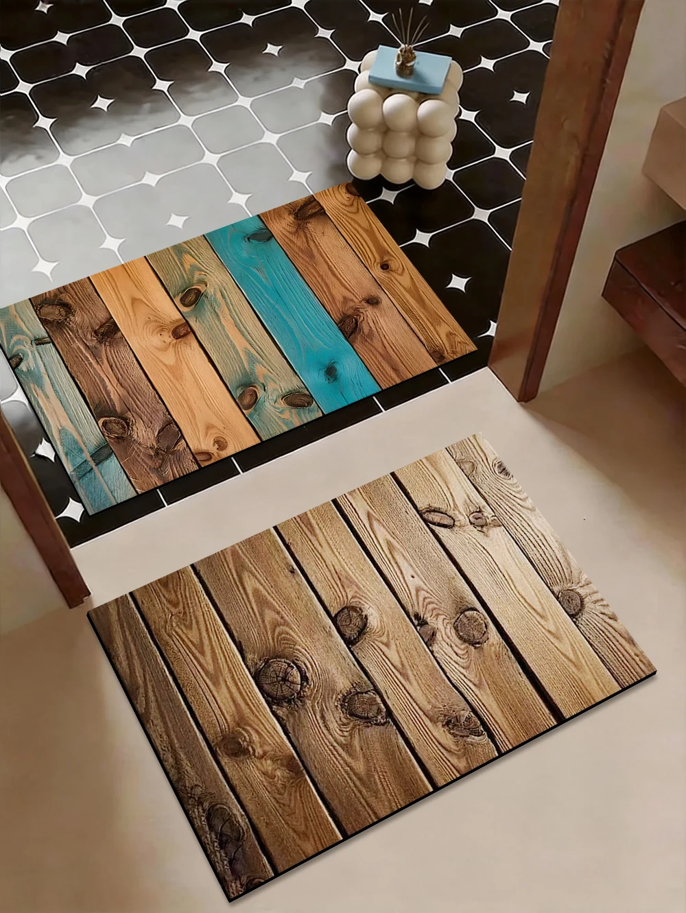 Vintage Reclaimed Wood Diatomi - огляд і ціна Quick Dry Diatomite Bath Mat